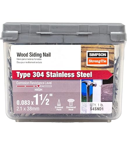 Simpson Strong-Tie T4PCS1 Fiber-Cement Siding Nail — 1-1/2 in. x